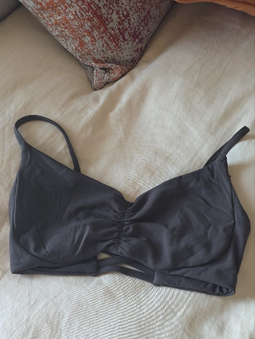 BuffBunny Brown Ruched Front Bralette